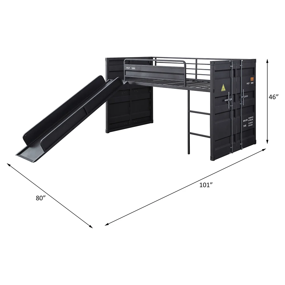 Twin Loft Bed w/Slide - Image 6