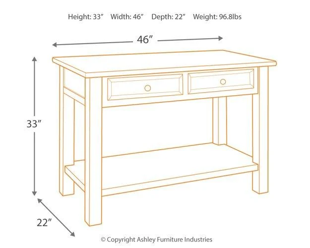 Tyler Creek Sofa/Console Table - Image 11