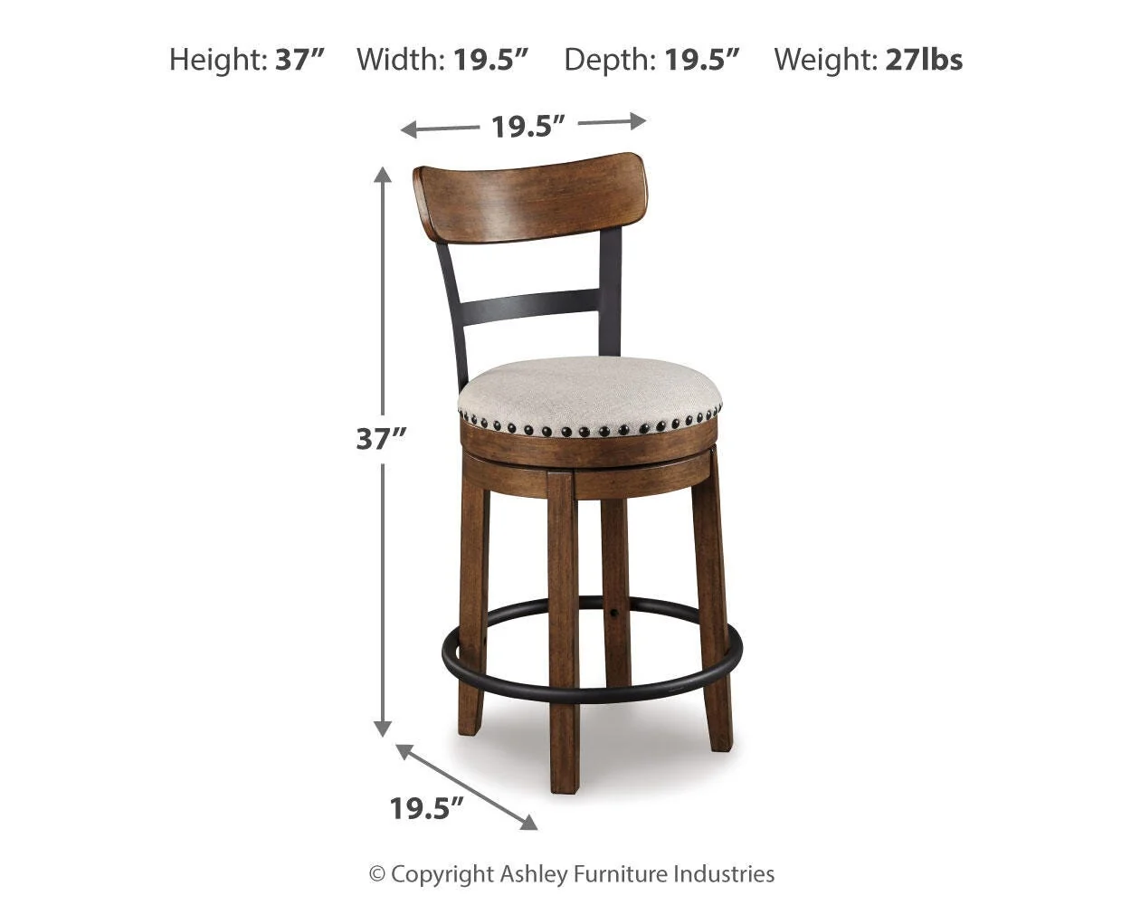 Valebeck Counter Height Bar Stool - Image 4