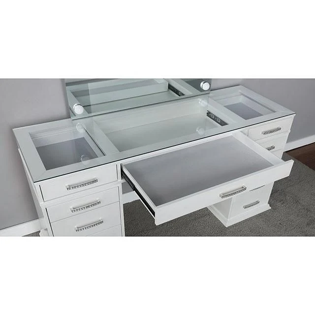 Valentina Vanity Set White & Dark Gray - Image 8