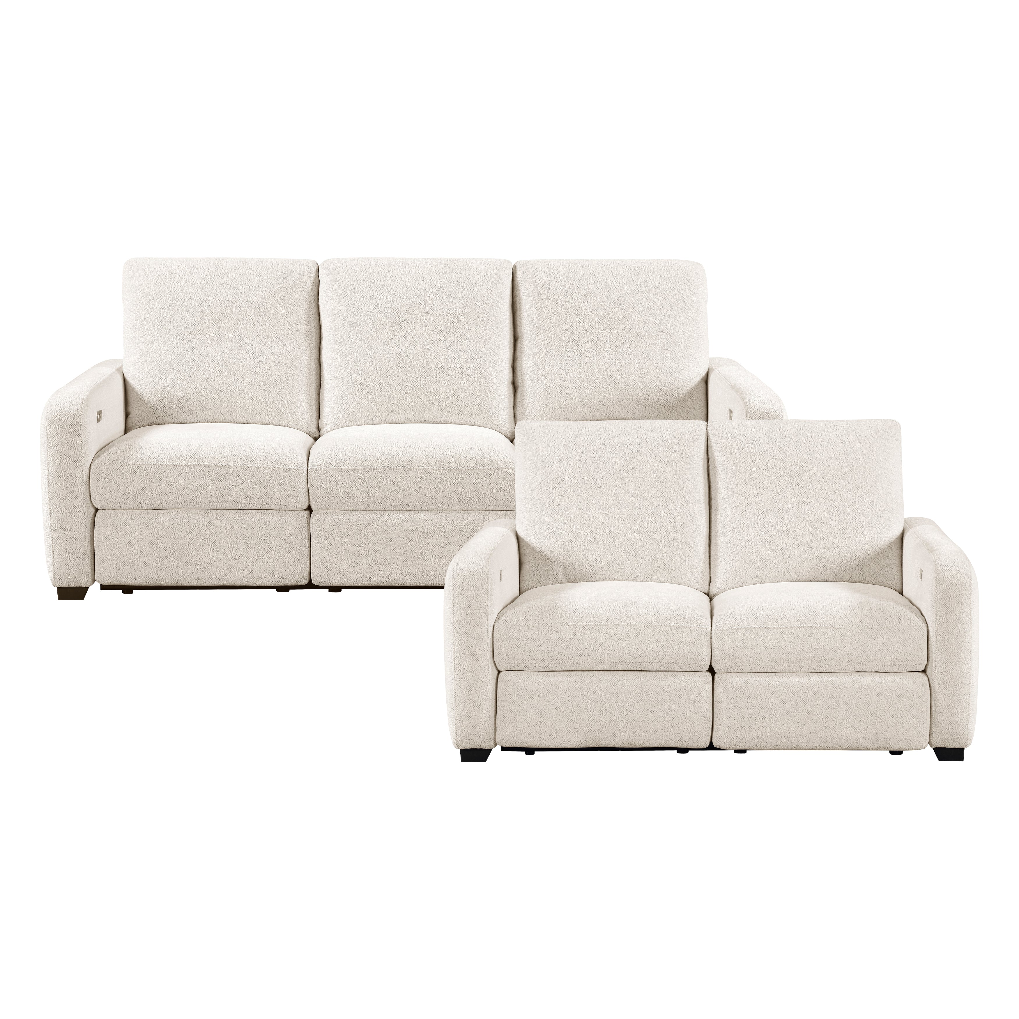 Vera 2pc Set: Sofa, Love (power)