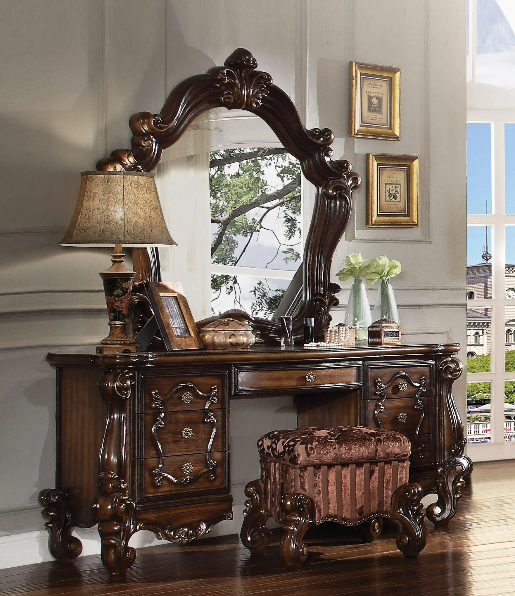 Versailles Cherry Oak Mirror