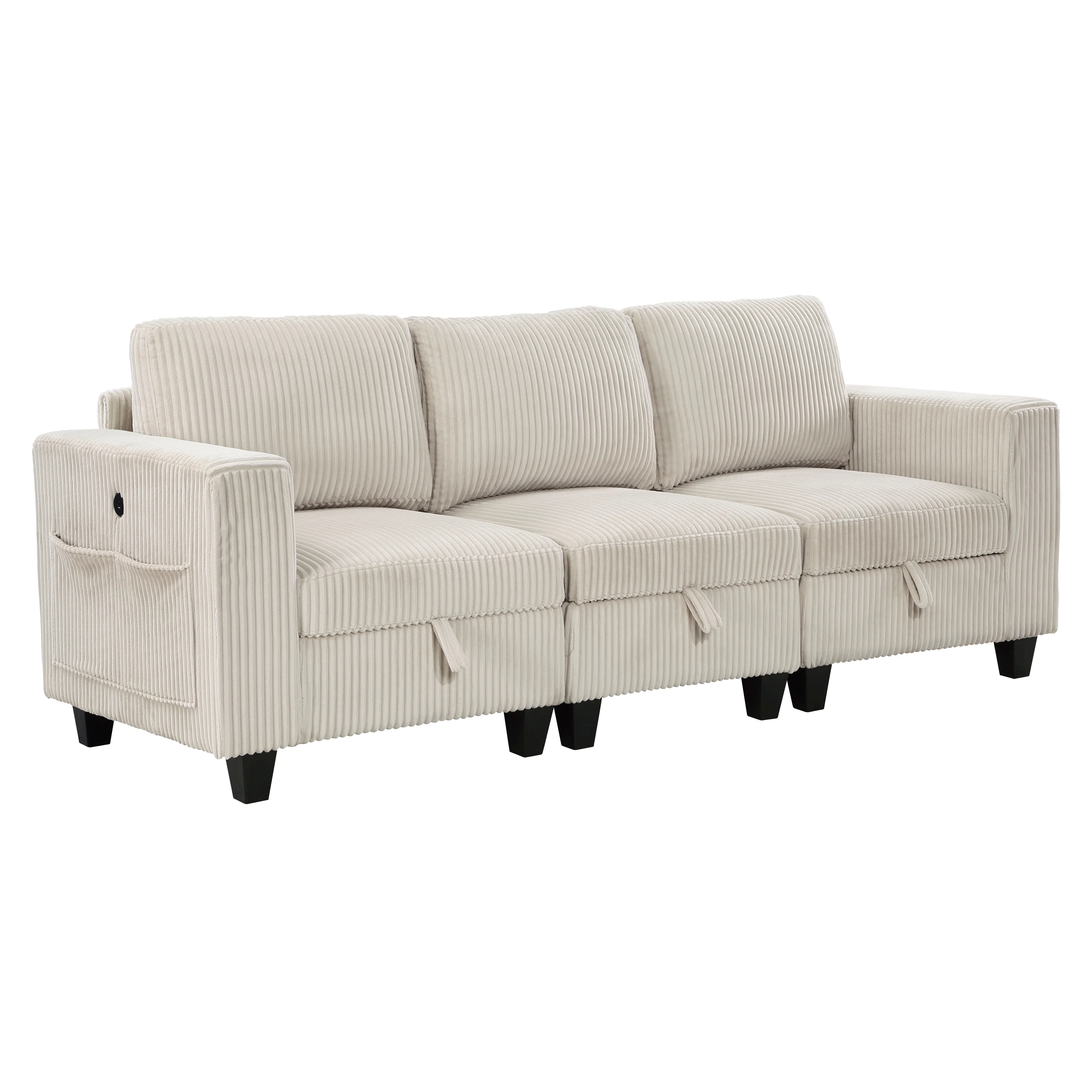 Walterboro sofa With Storage, Storage Pouches And Charging Ports - Image 13