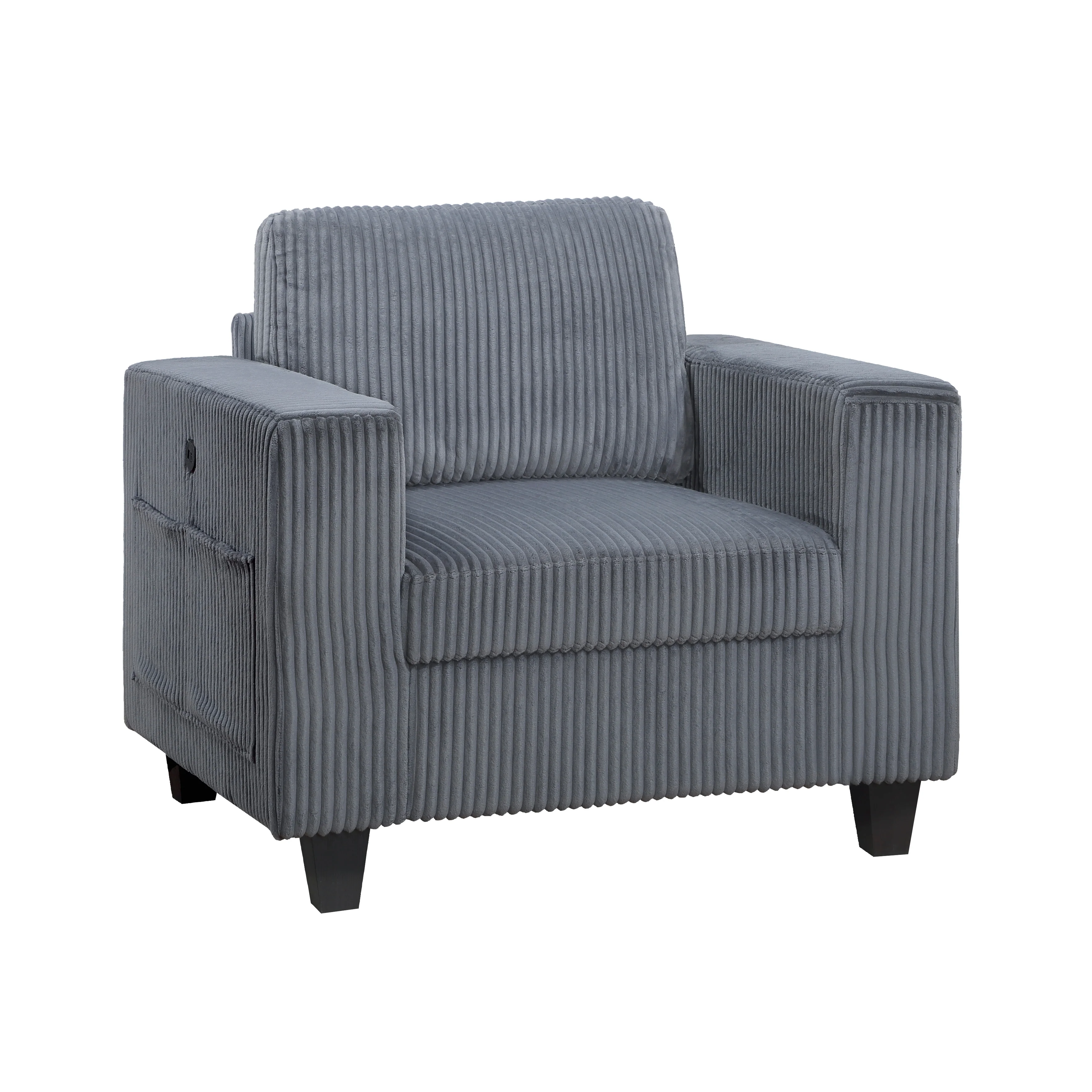 Walterboro Chair With Storage Pouches And Charging Ports - Image 6