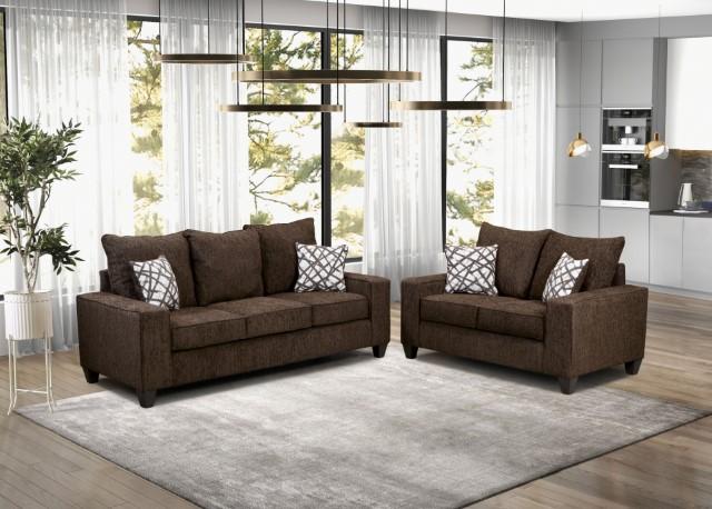 WEST ACTION Loveseat, Chocolate - Image 2