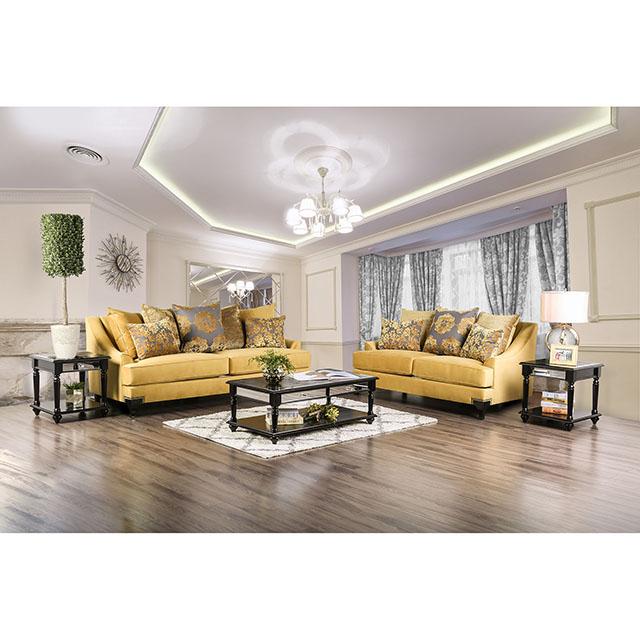 Wolver Gold/Gray Chair, Gold - Image 2