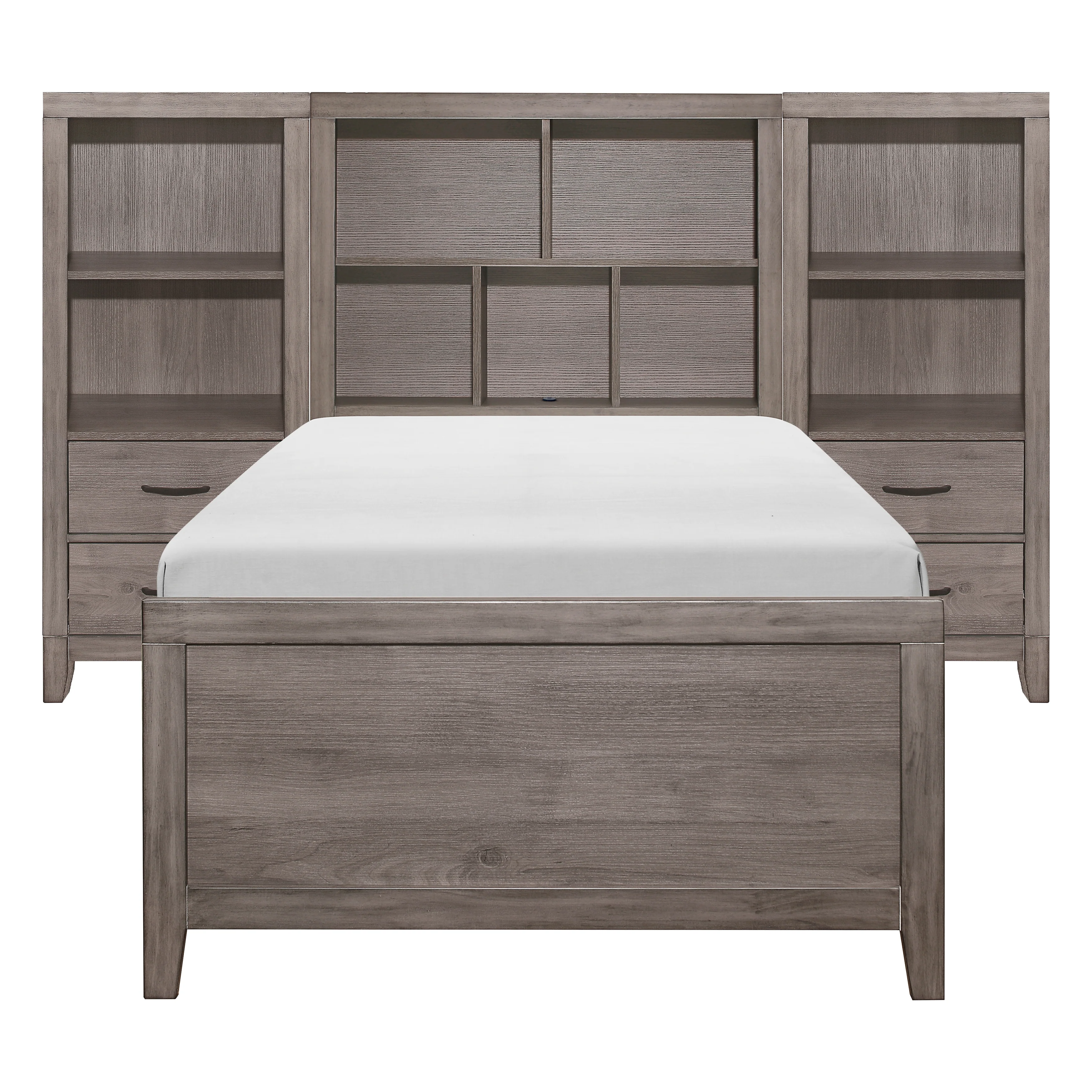 Woodrow 3pc Set Wall Bed (tb+2pns)