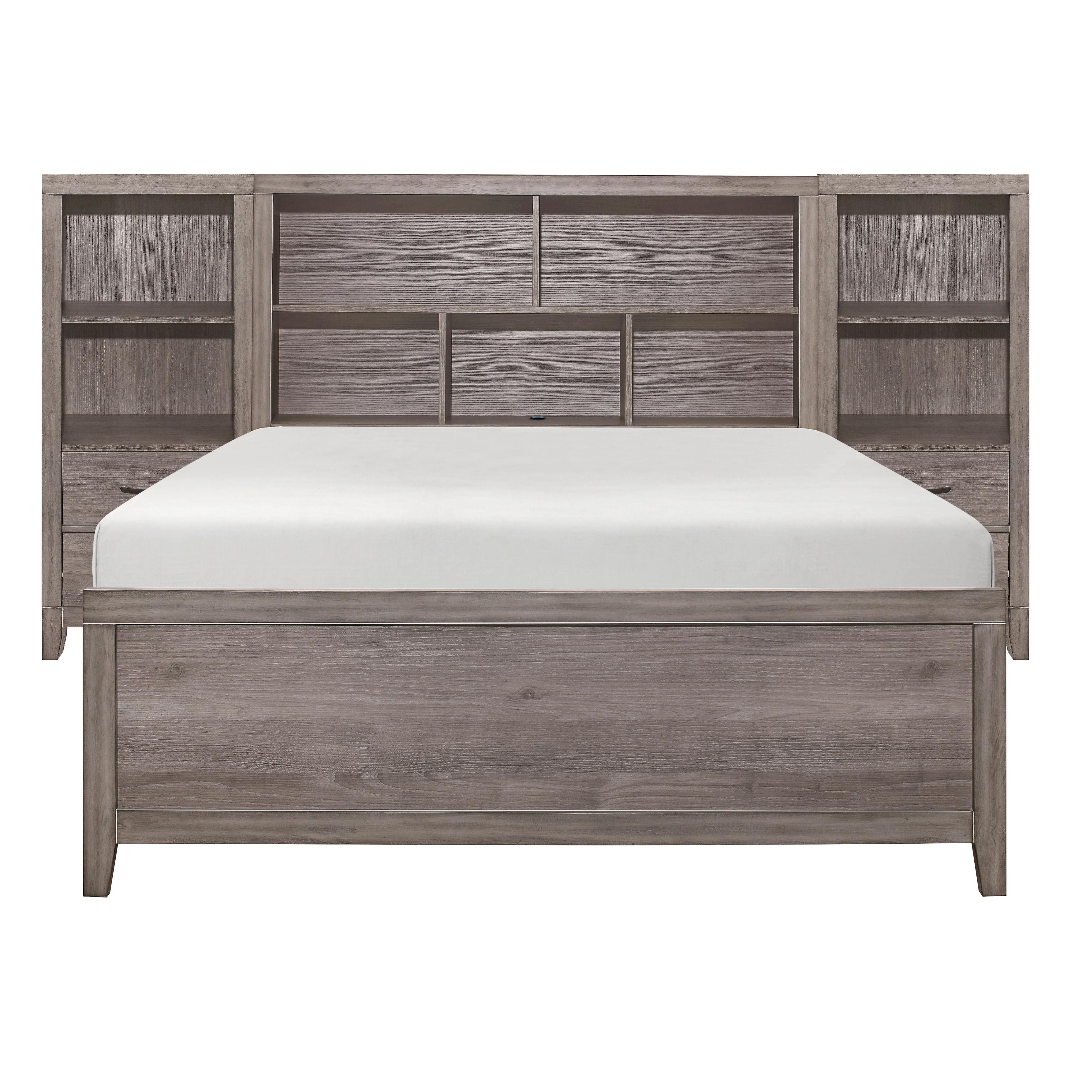 Woodrow 4pc Set Wall Bed With Toy Boxes (qb+2pns+qt)