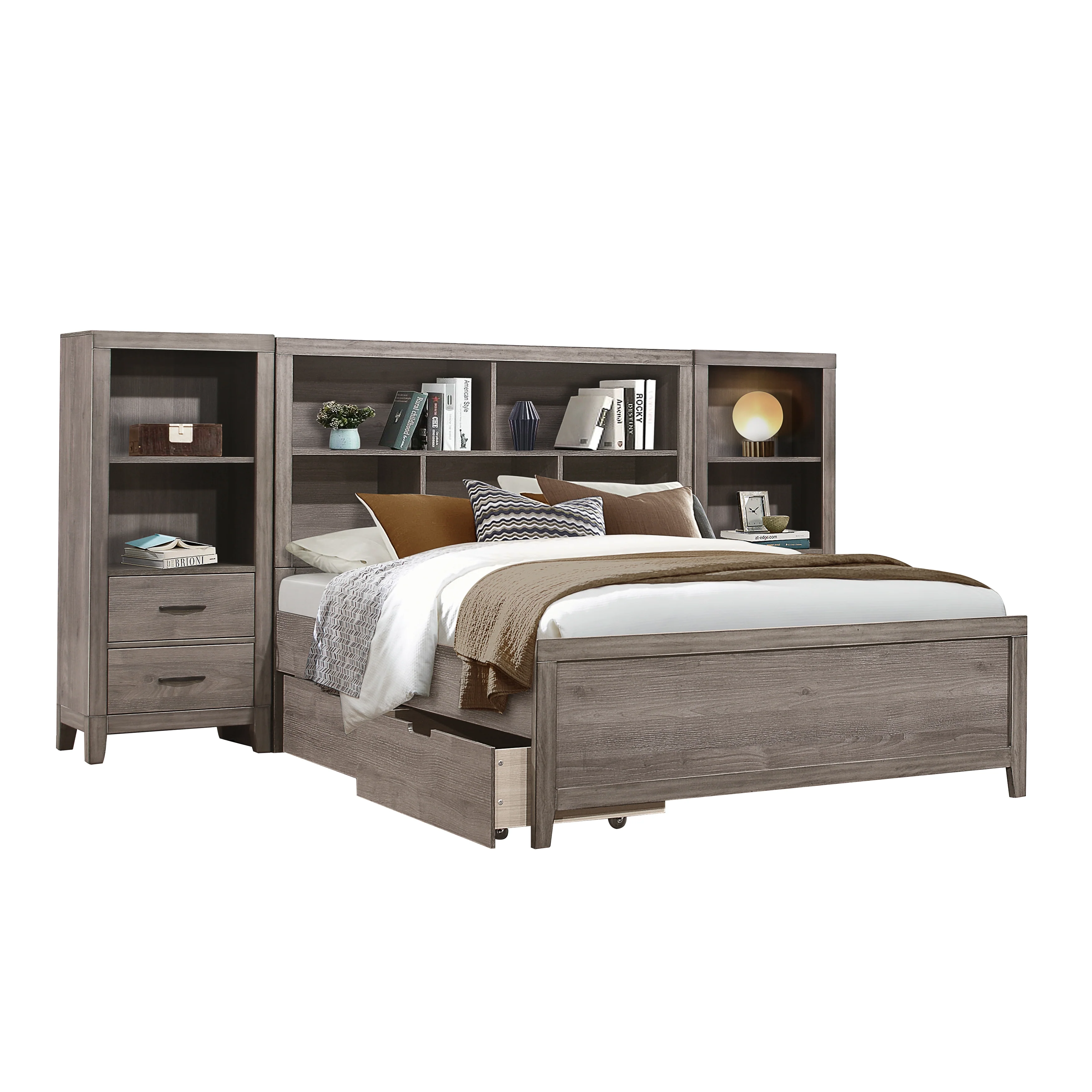 Woodrow 4pc Set Wall Bed With Toy Boxes (qb+2pns+qt) - Image 2