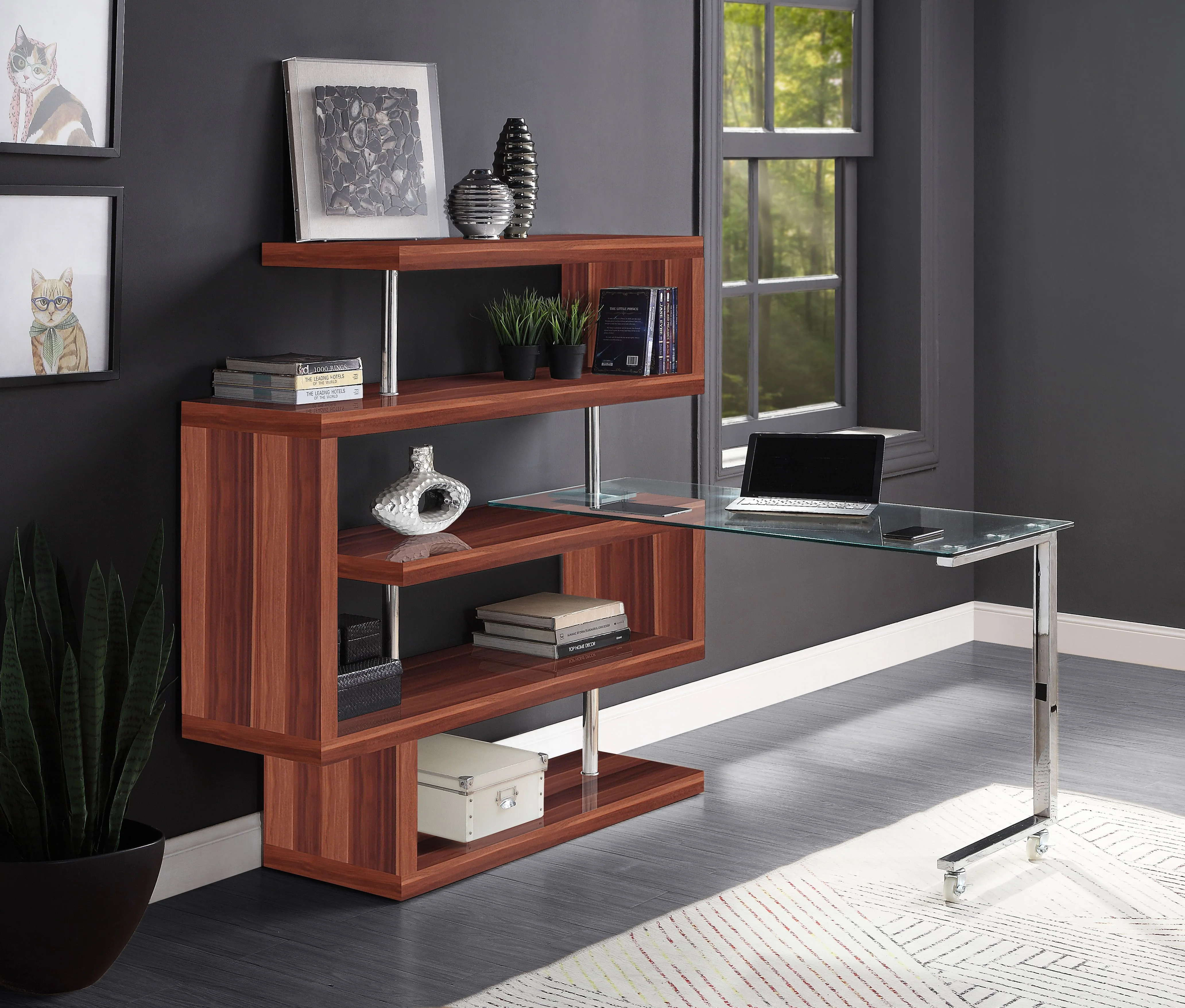 Writing Desk w/BookShelf - Image 6