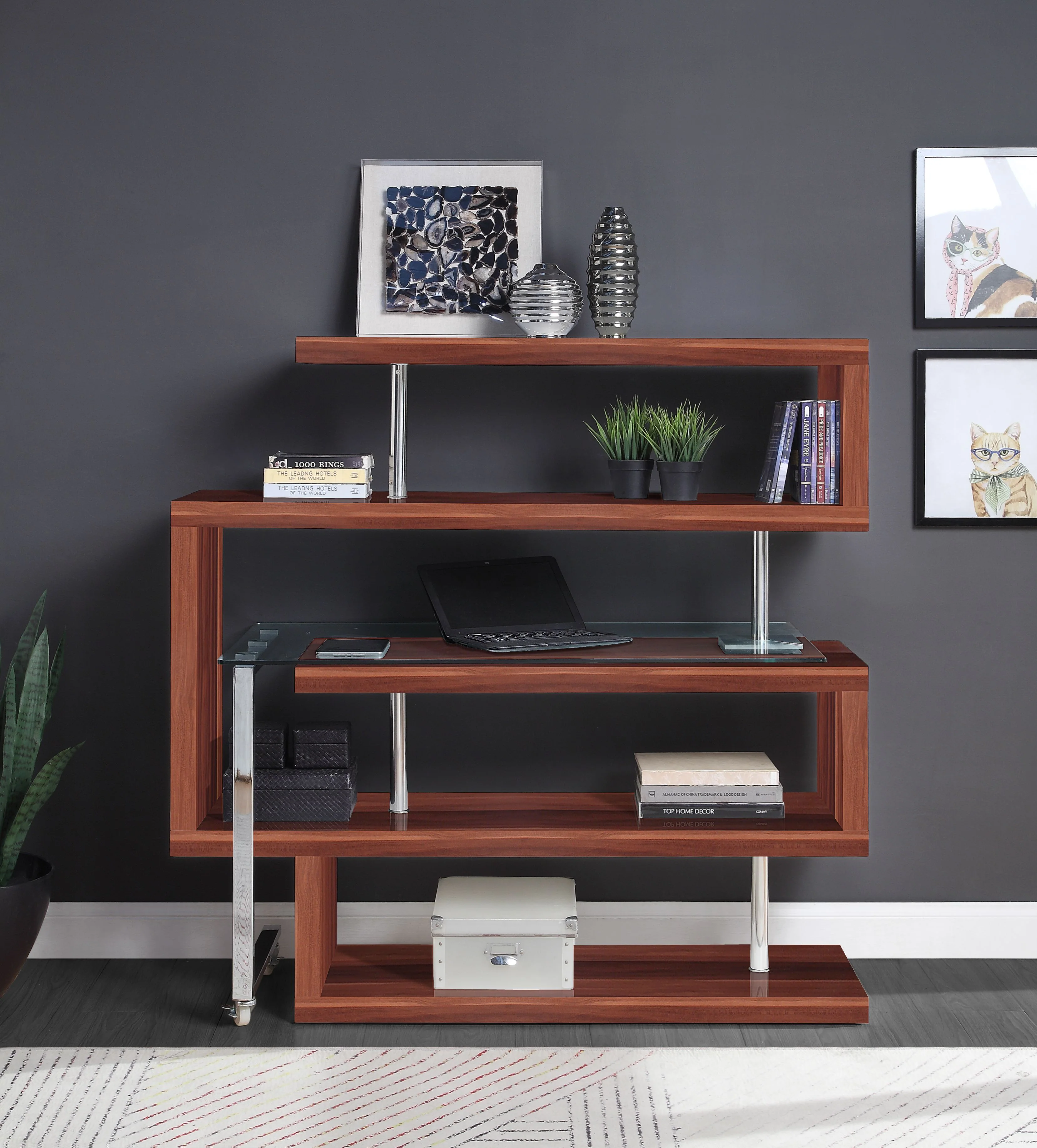 Writing Desk w/BookShelf - Image 8