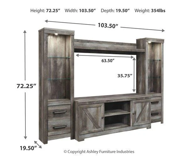 Wynnlow 4-Piece Entertainment Center - Image 24