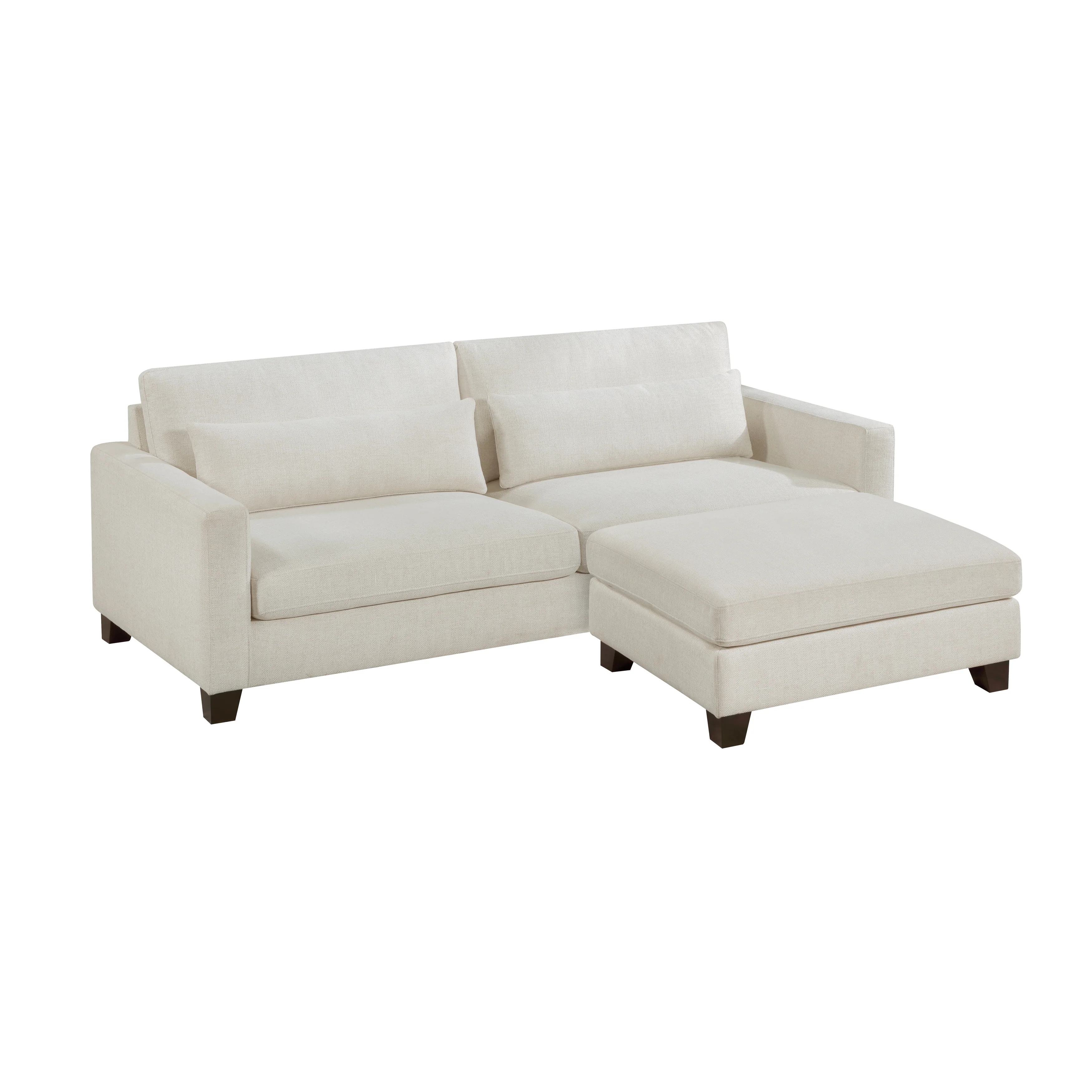 Zeke 2pc Set: Sofa, Ottoman