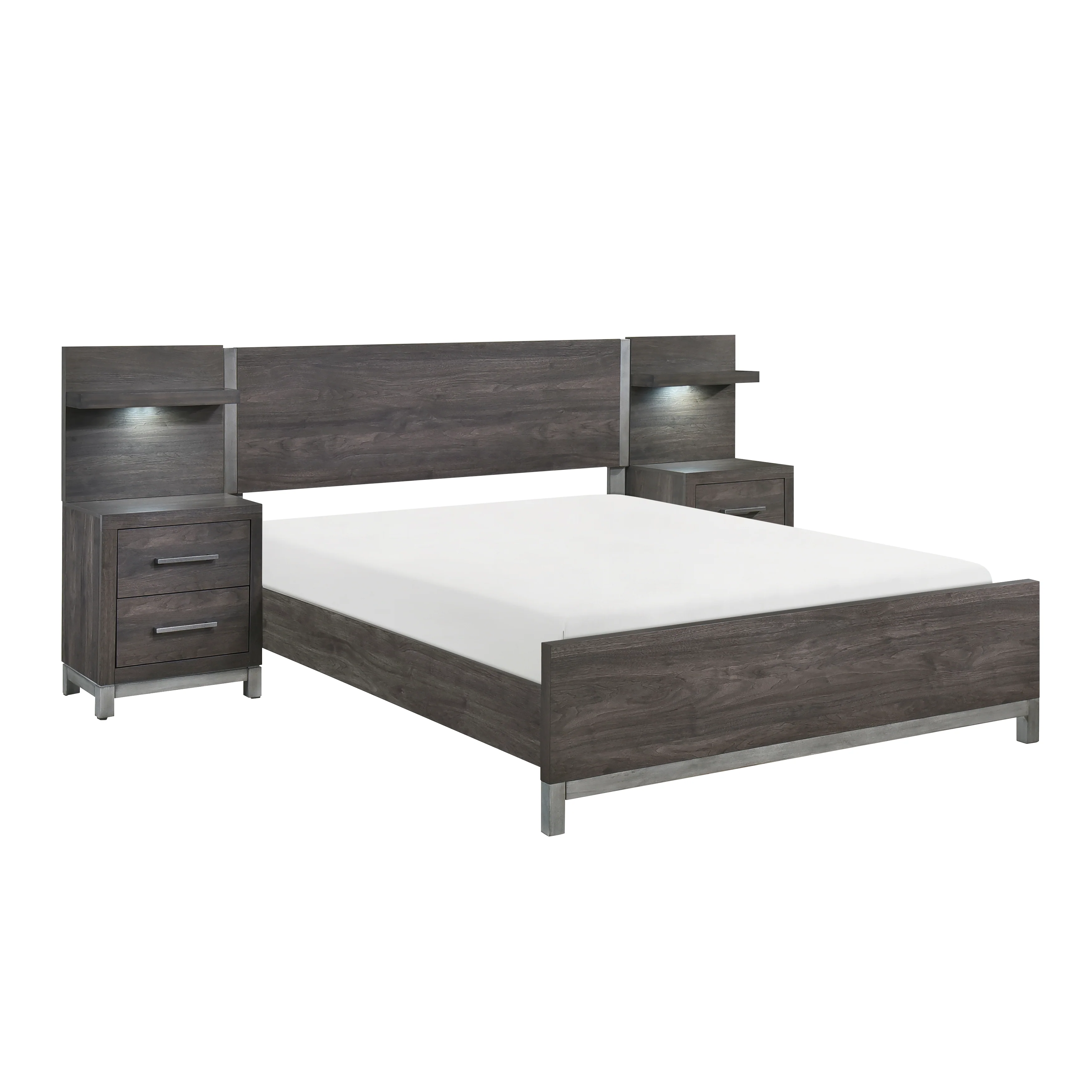Zephyr 5pc Set Full Wall Bed (FB+2NS+2NS-P) - Image 3