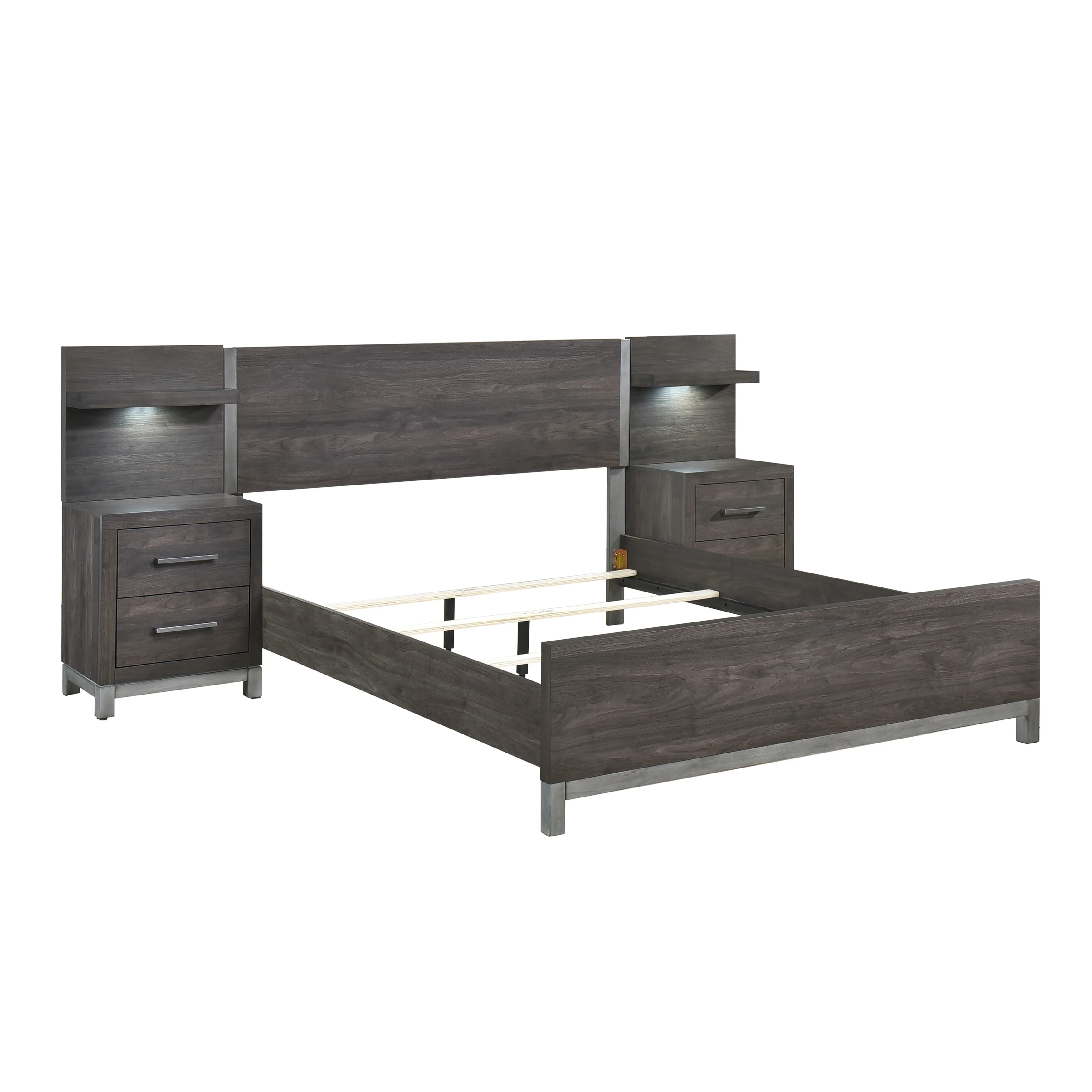 Zephyr 5pc Set Full Wall Bed (FB+2NS+2NS-P) - Image 4