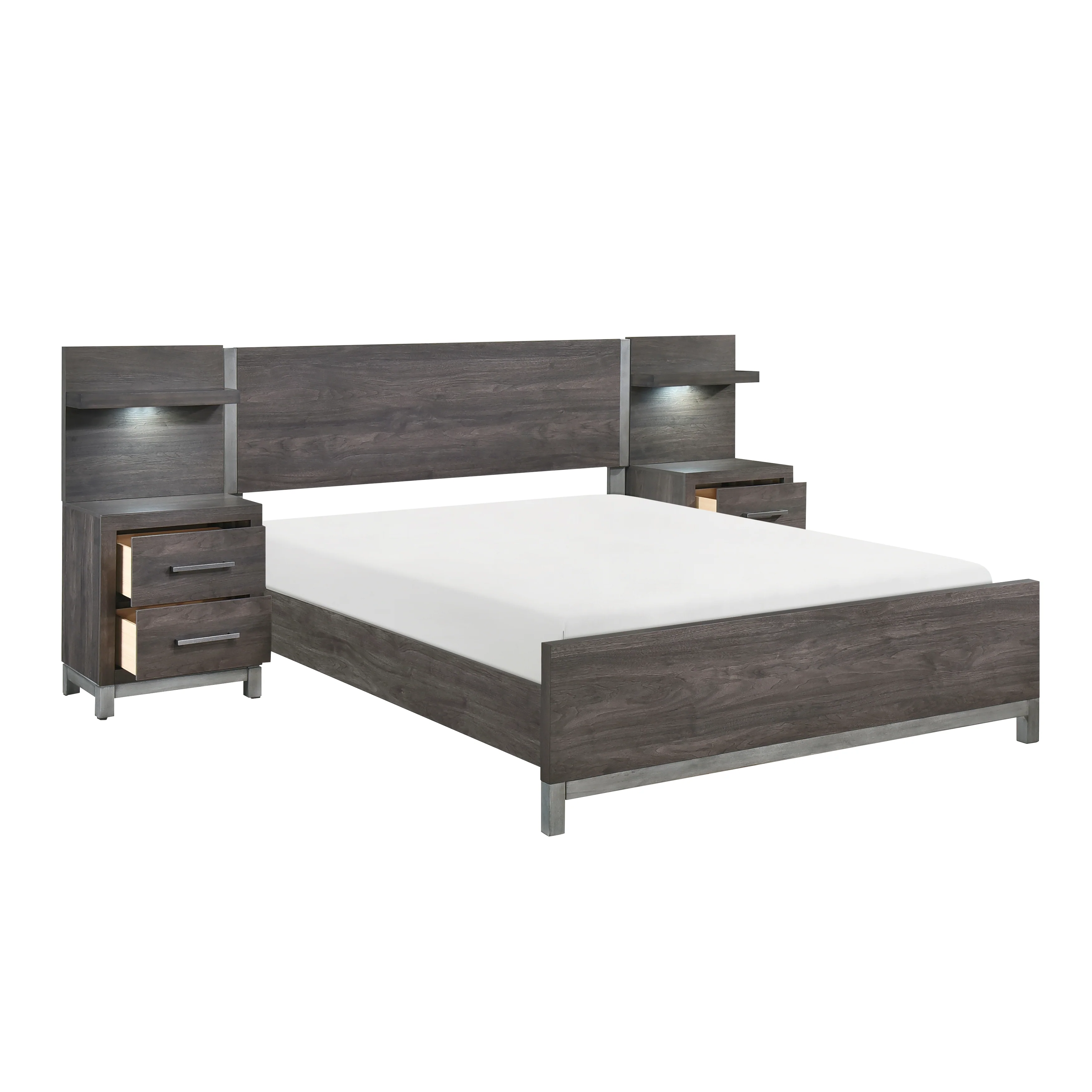 Zephyr 5pc Set Full Wall Bed (FB+2NS+2NS-P) - Image 5