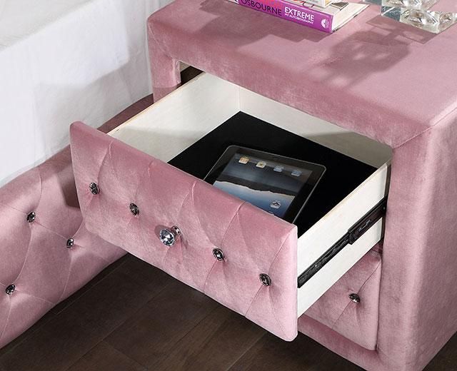 ZOHAR Night Stand, Pink - Image 2
